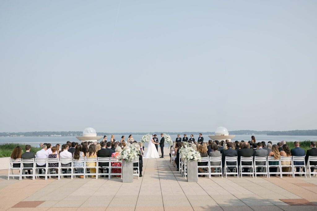 monona terrace rooftop Madison Club wedding