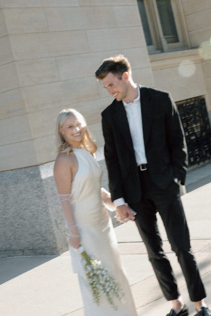 Downtown Milwaukee, WI City Hall Summer Elopement
