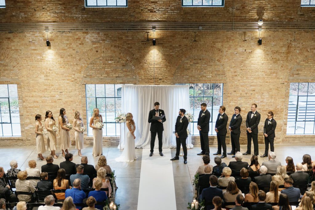 Beautiful fall wedding at Garver Feed Mill in Madison, WI by Mariah Jones Photo