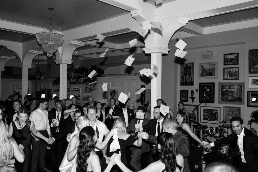 reception dance floor at The George and Madcap Lounge