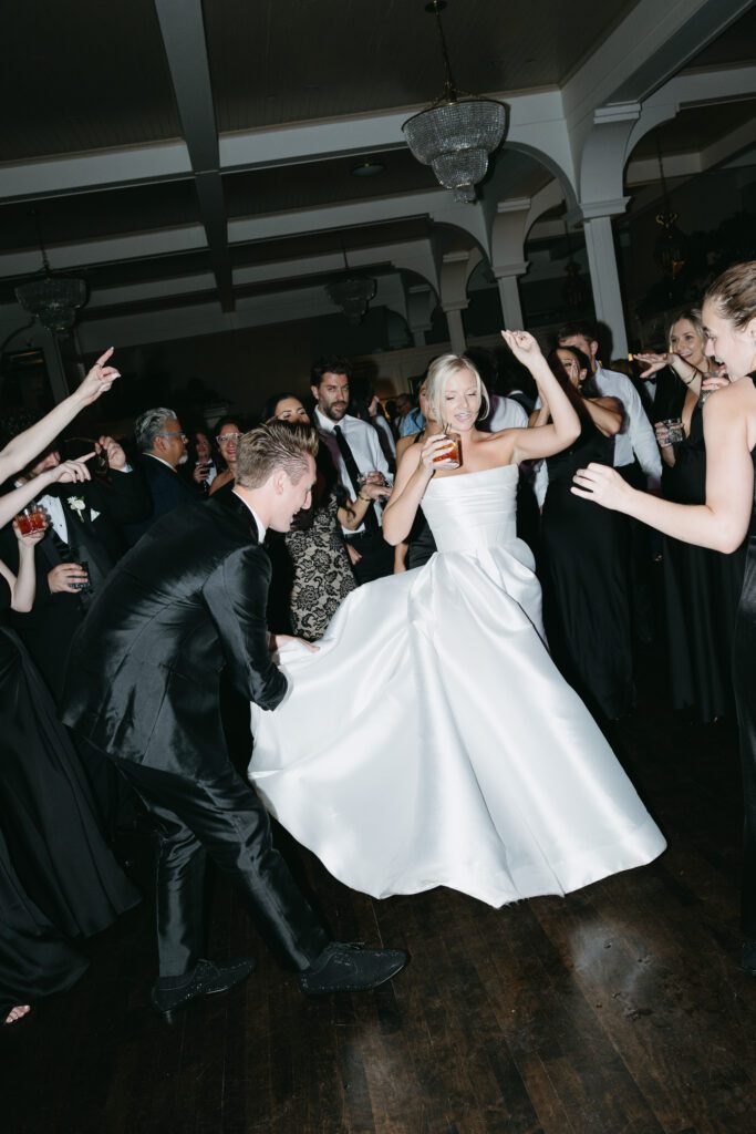 reception dance floor at The George and Madcap Lounge