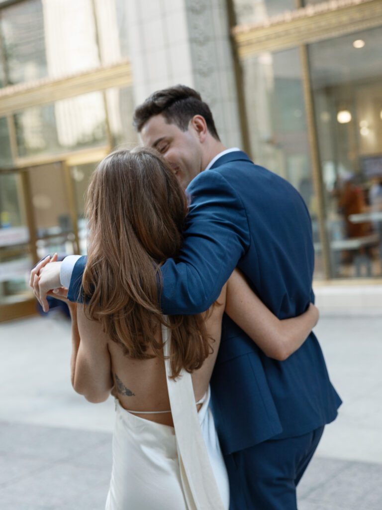 Engagement photos in Chicago.