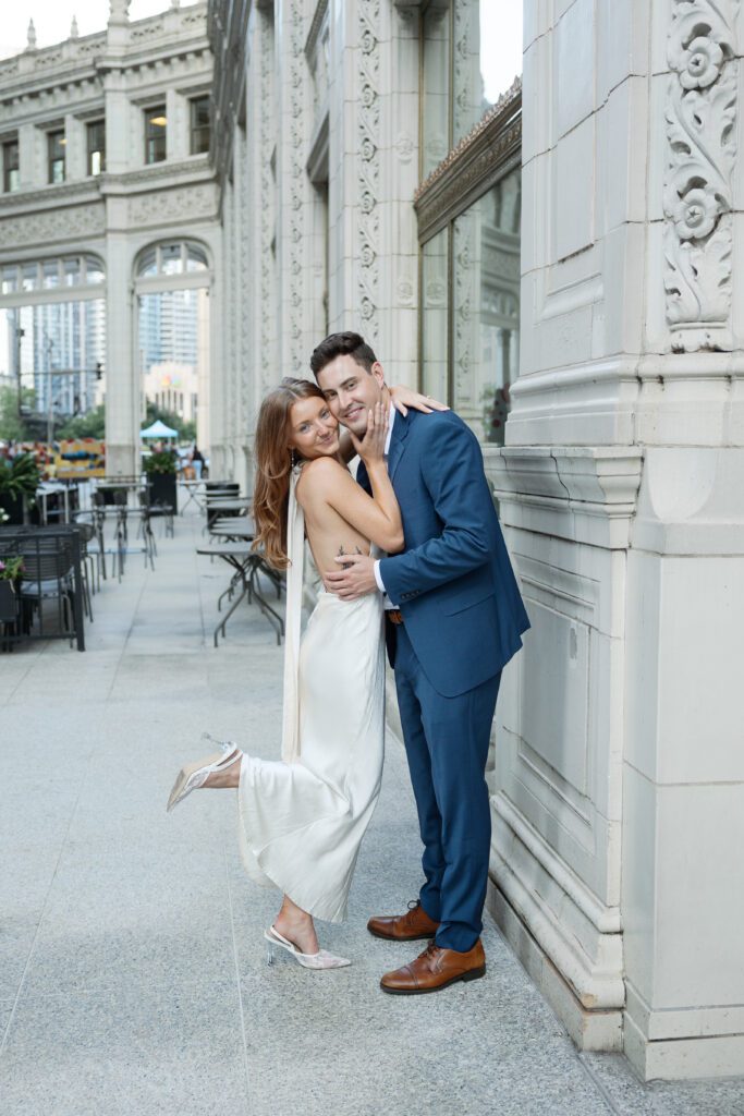 Engagement session in Chicago.